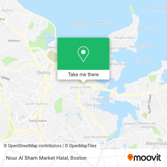 Nour Al Sham Market Halal map