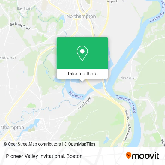 Pioneer Valley Invitational map
