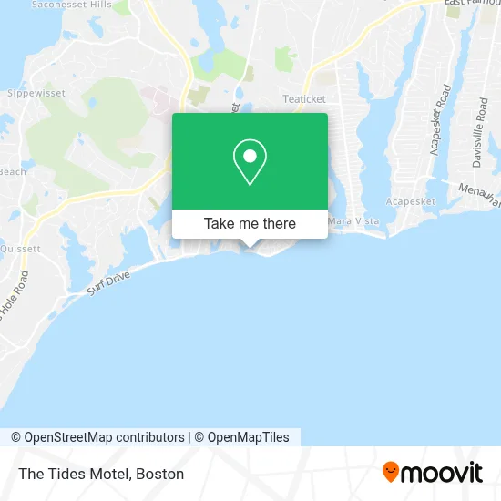 The Tides Motel map