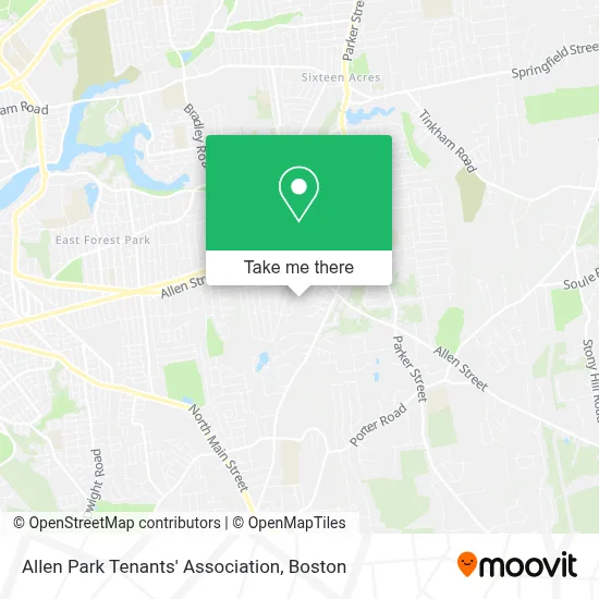 Allen Park Tenants' Association map