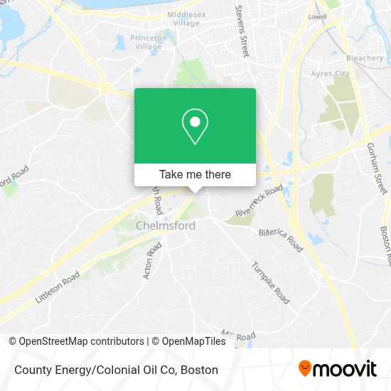 County Energy/Colonial Oil Co map