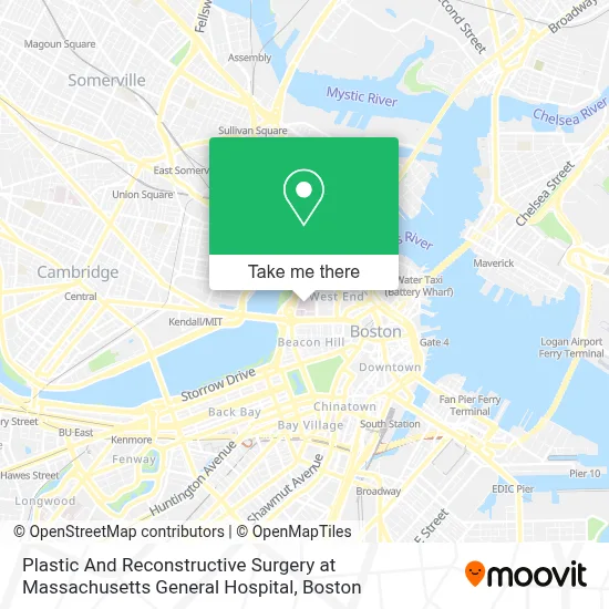 Plastic And Reconstructive Surgery at Massachusetts General Hospital map