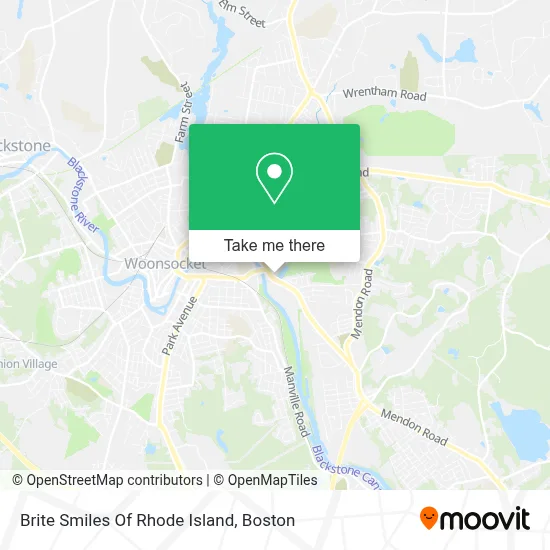 Brite Smiles Of Rhode Island map