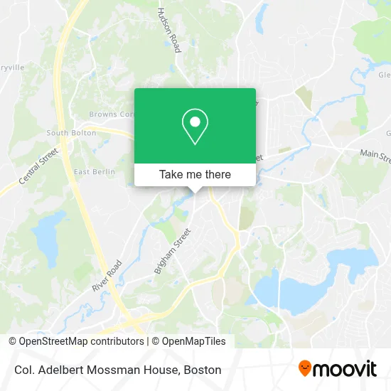 Col. Adelbert Mossman House map