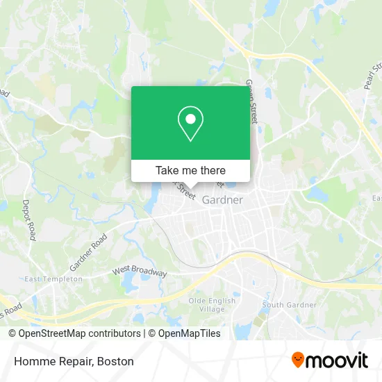 Homme Repair map