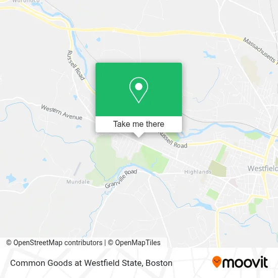 Common Goods at Westfield State map
