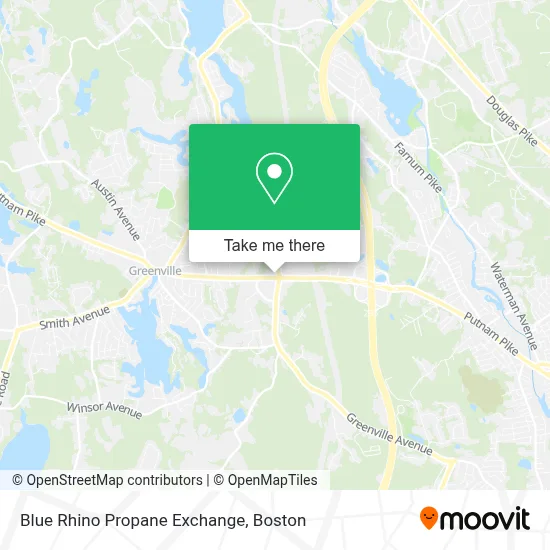 Blue Rhino Propane Exchange map