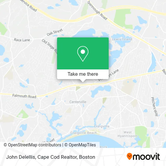 John Delellis, Cape Cod Realtor map