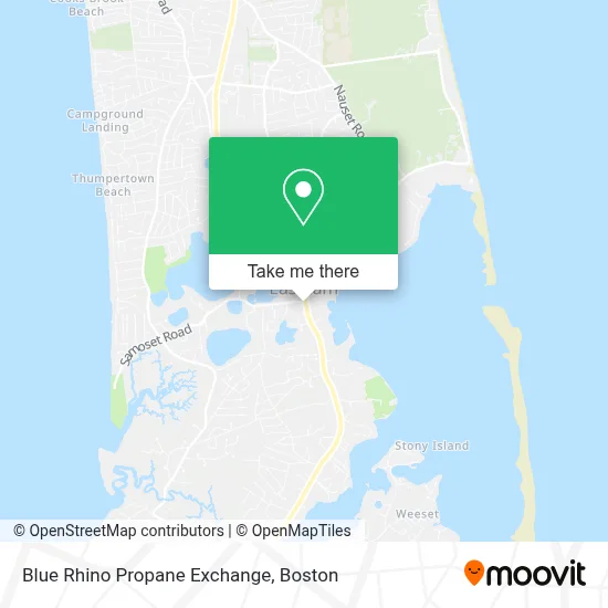 Blue Rhino Propane Exchange map