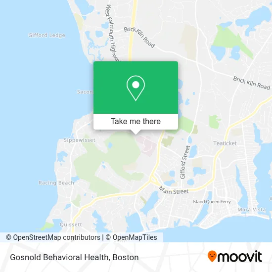 Gosnold Behavioral Health map