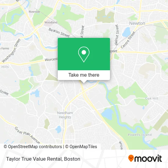 Taylor True Value Rental map