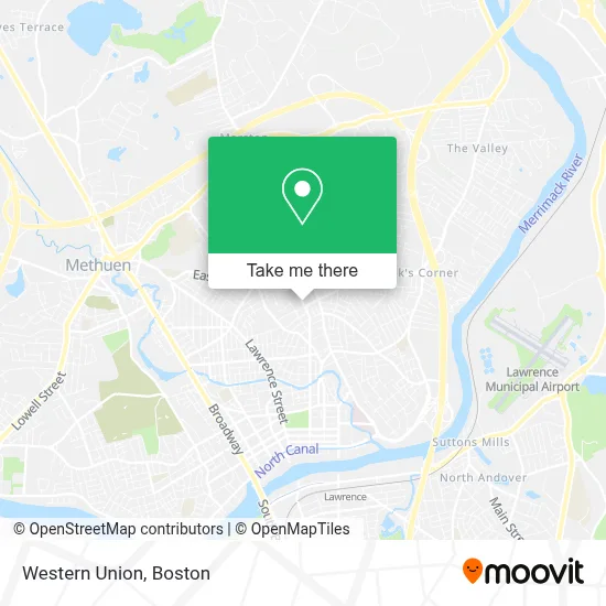 Western Union map