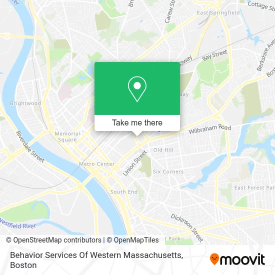 Behavior Services Of Western Massachusetts map