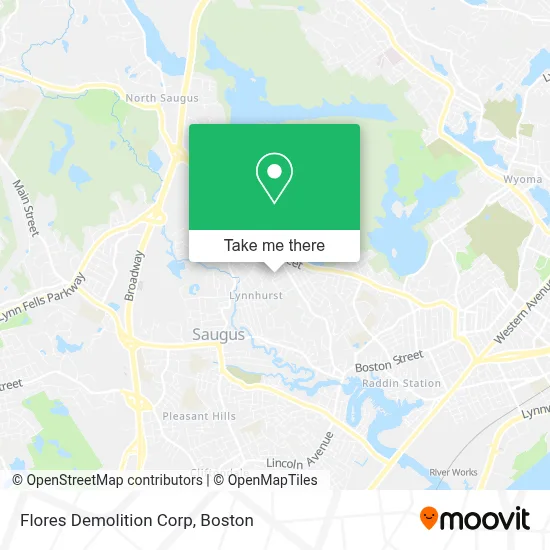 Flores Demolition Corp map