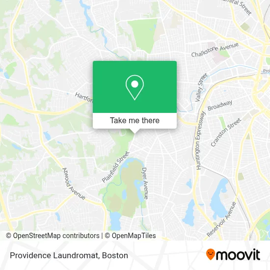 Providence Laundromat map