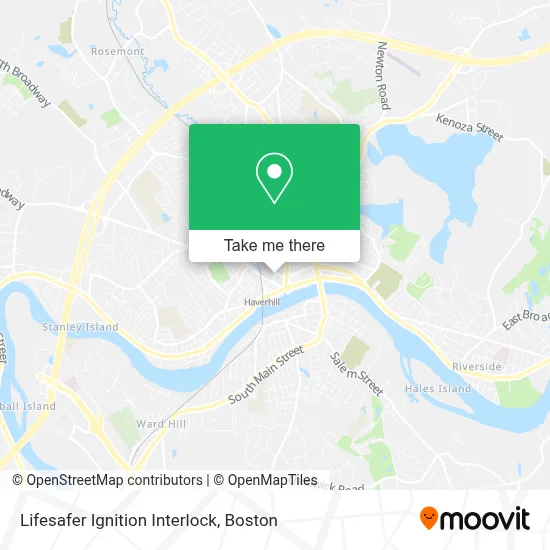 Lifesafer Ignition Interlock map