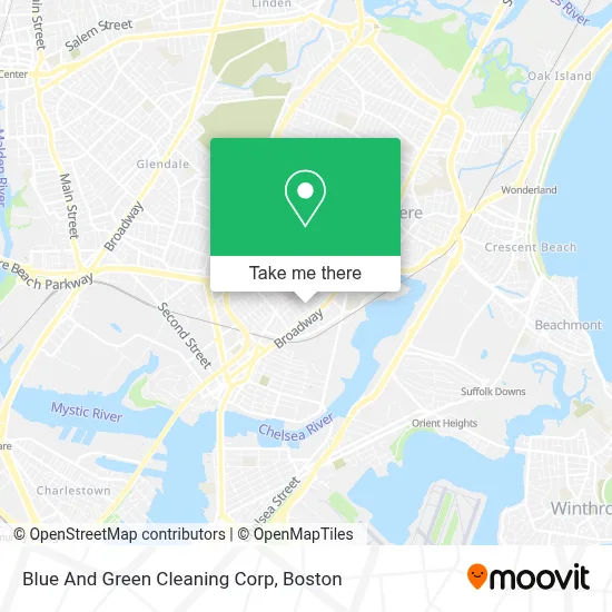 Blue And Green Cleaning Corp map