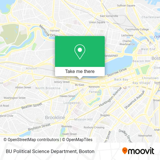 BU Political Science Department map