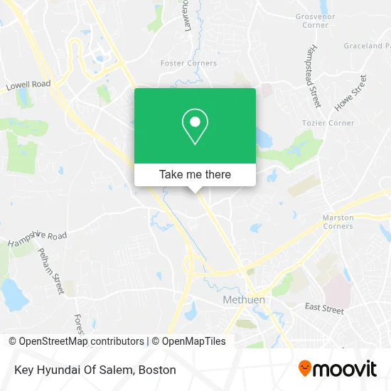 Key Hyundai Of Salem map