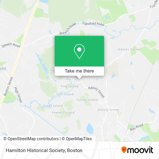 Hamilton Historical Society map