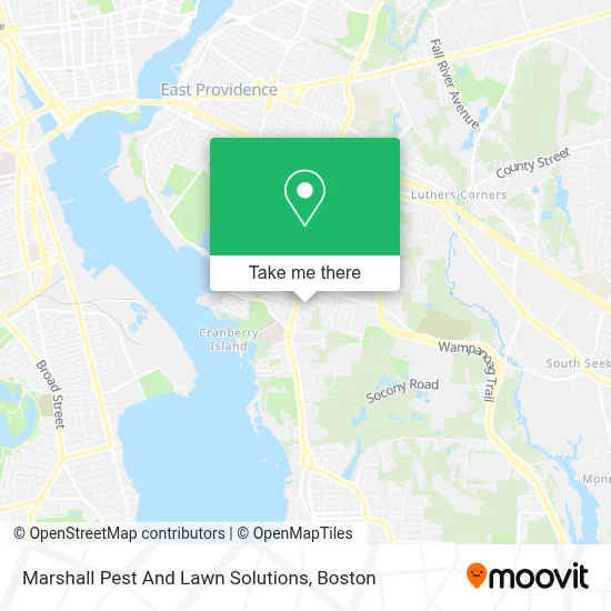 Marshall Pest And Lawn Solutions map