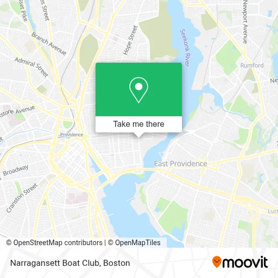 Narragansett Boat Club map