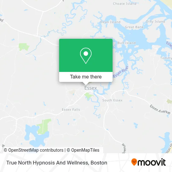 True North Hypnosis And Wellness map