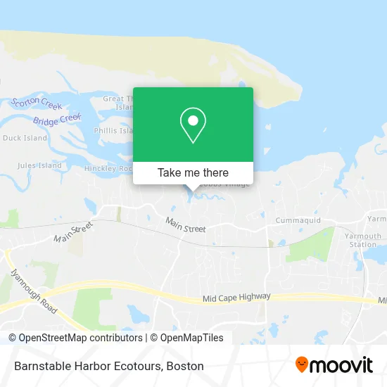 Barnstable Harbor Ecotours map