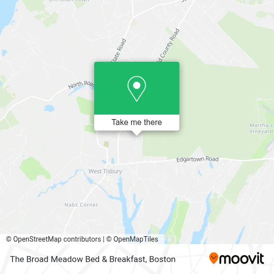 The Broad Meadow Bed & Breakfast map