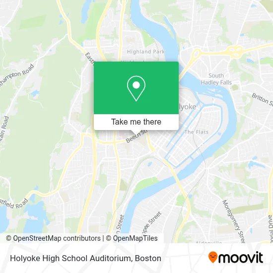 Holyoke High School Auditorium map