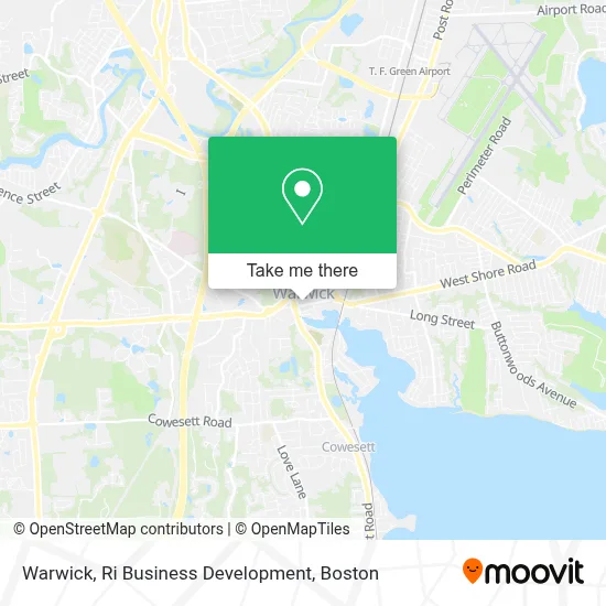 Warwick, Ri Business Development map