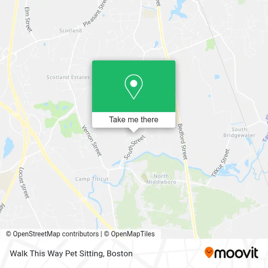 Walk This Way Pet Sitting map