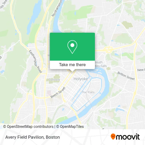 Avery Field Pavilion map