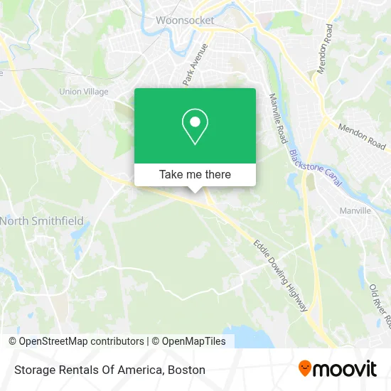 Storage Rentals Of America map