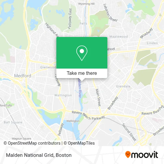 Malden National Grid map