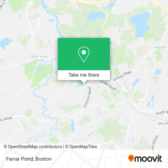 Farrar Pond map