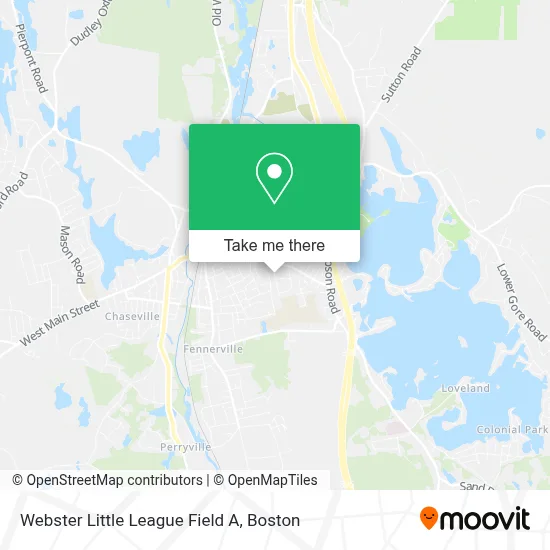 Webster Little League Field A map