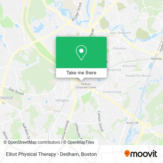 Elliot Physical Therapy - Dedham map
