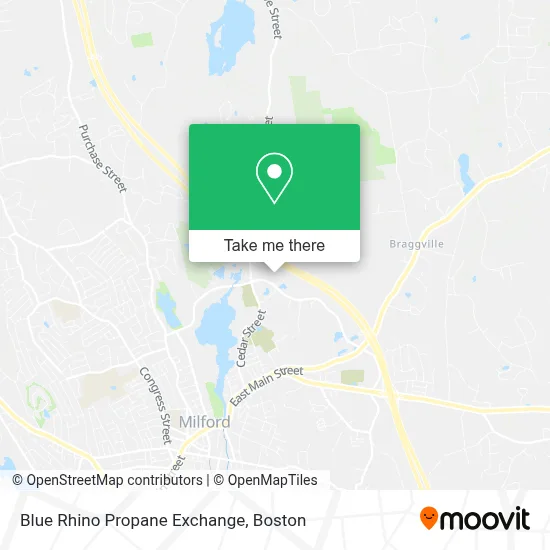 Blue Rhino Propane Exchange map