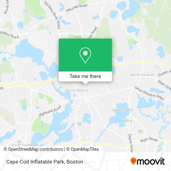 Cape Cod Inflatable Park map