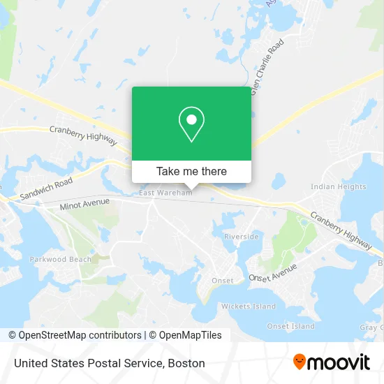United States Postal Service map