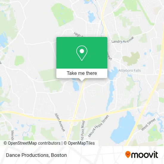 Dance Productions map