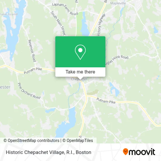 Historic Chepachet Village, R.I. map
