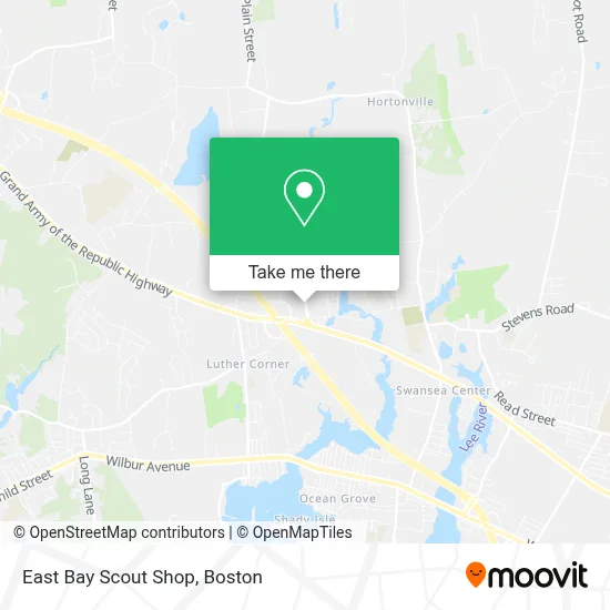 East Bay Scout Shop map