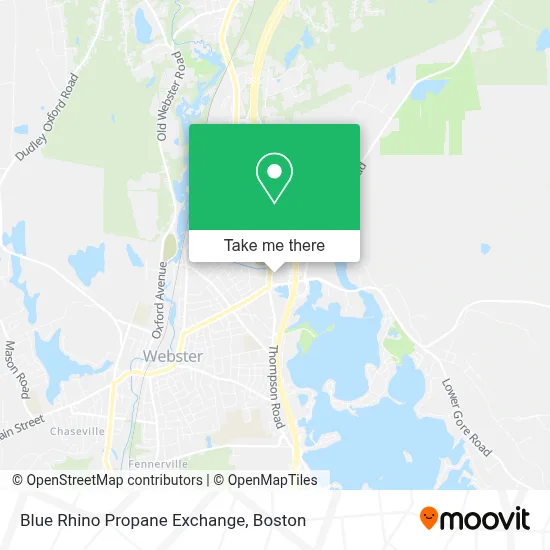 Blue Rhino Propane Exchange map