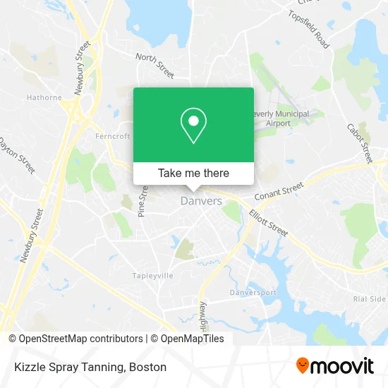 Kizzle Spray Tanning map