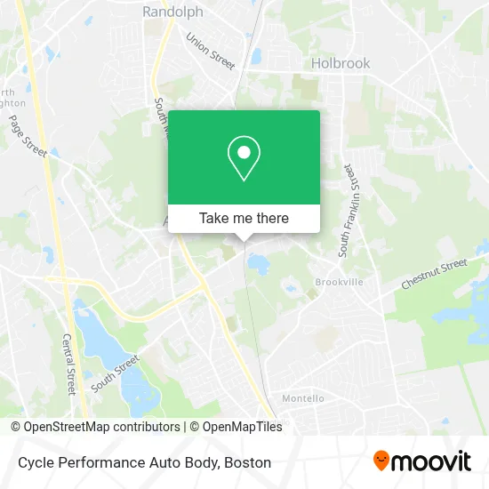 Cycle Performance Auto Body map