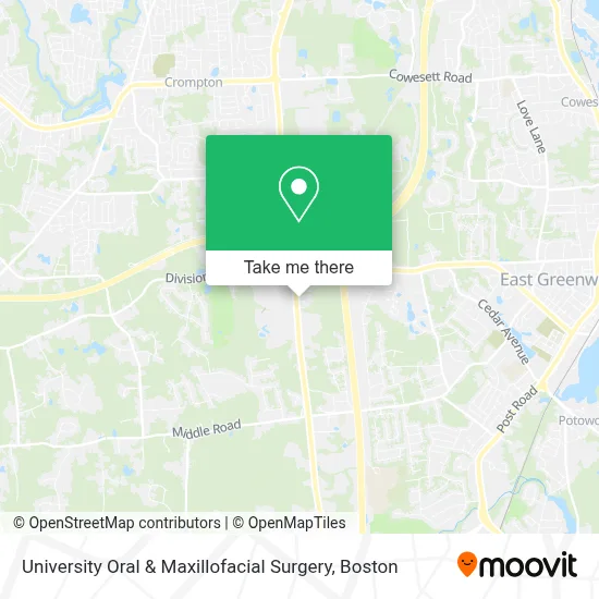 University Oral & Maxillofacial Surgery map