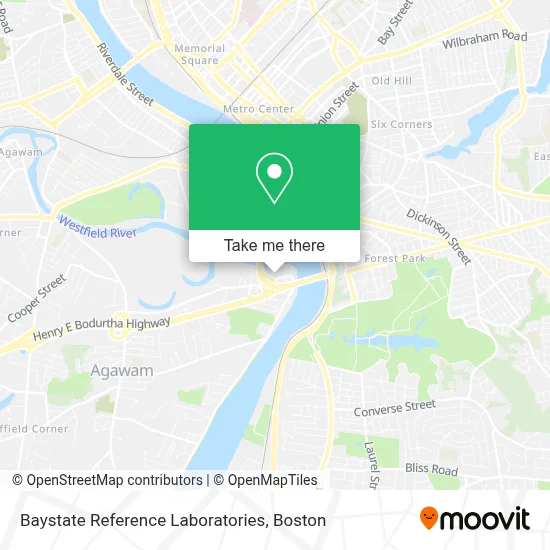 Baystate Reference Laboratories map