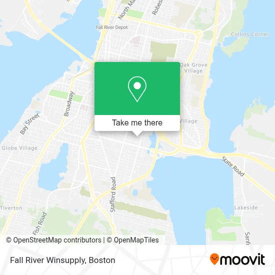 Fall River Winsupply map